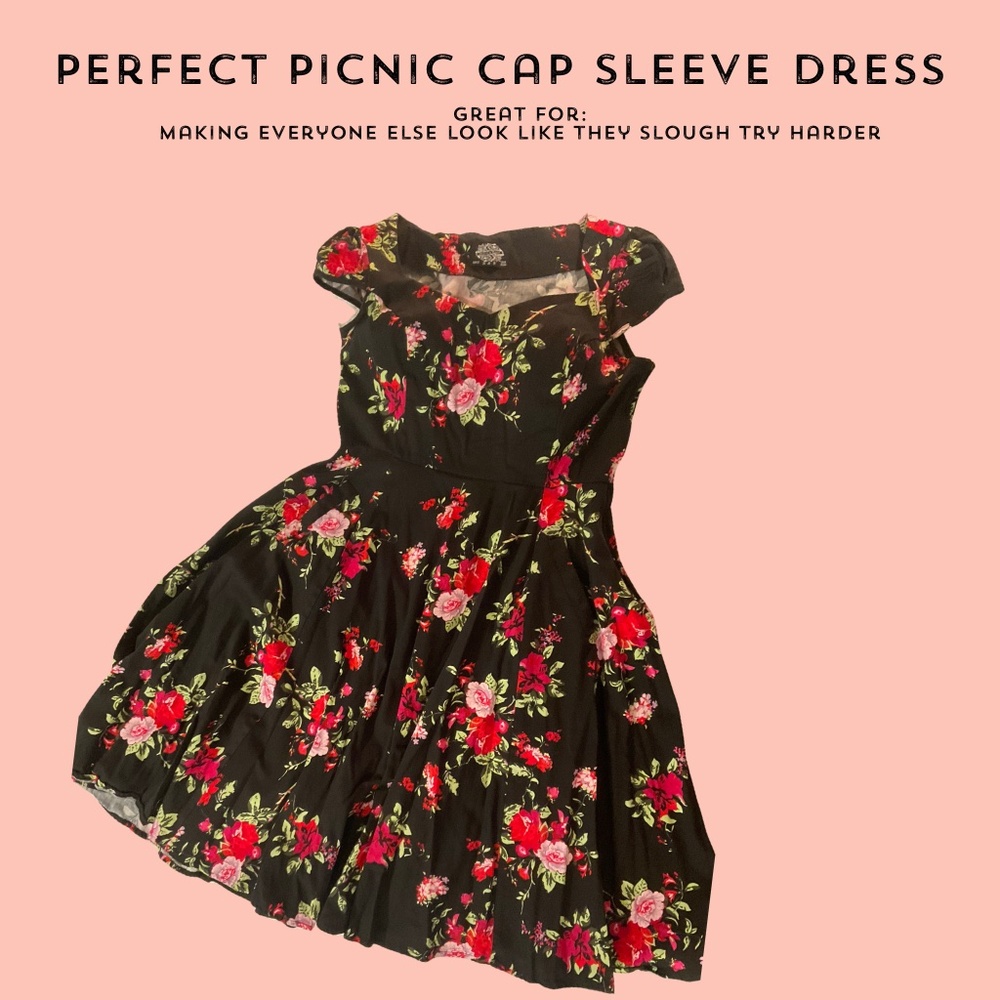 Perfect Picnic Cap Sleeve Dress